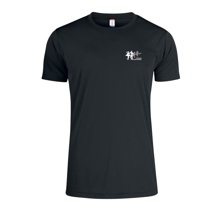 Svart t-shirt med tryck ÖDF logga på bröstet