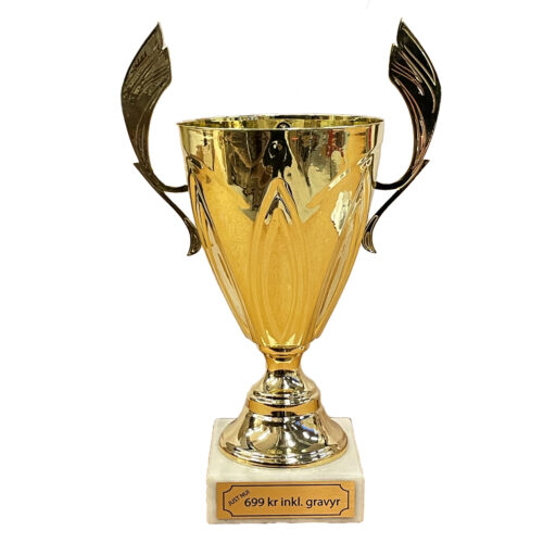 Pokal REA R96, prisvärda troféer med elegant design, möjligen för sportevenemang.