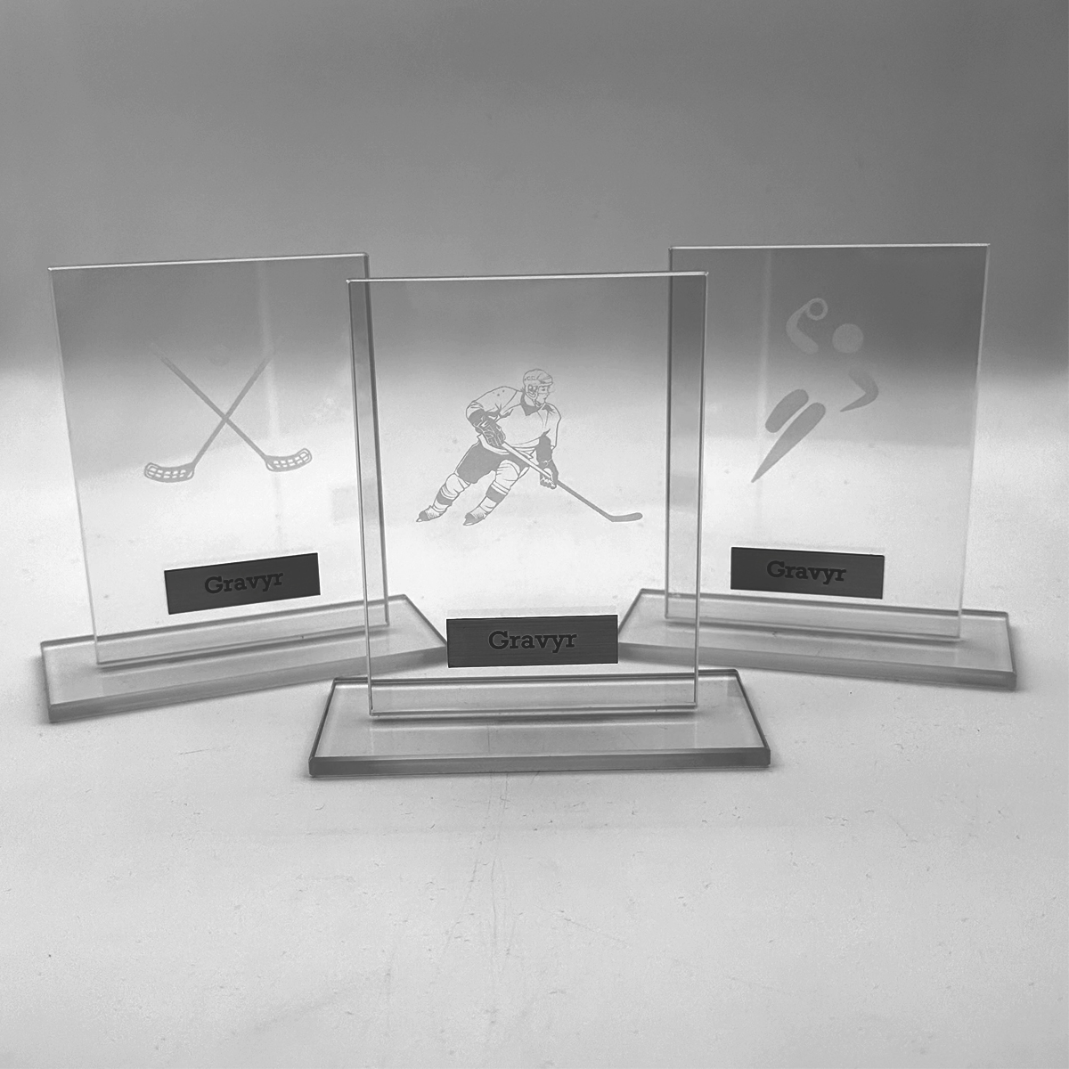 Glasstatyett Idrott Formo