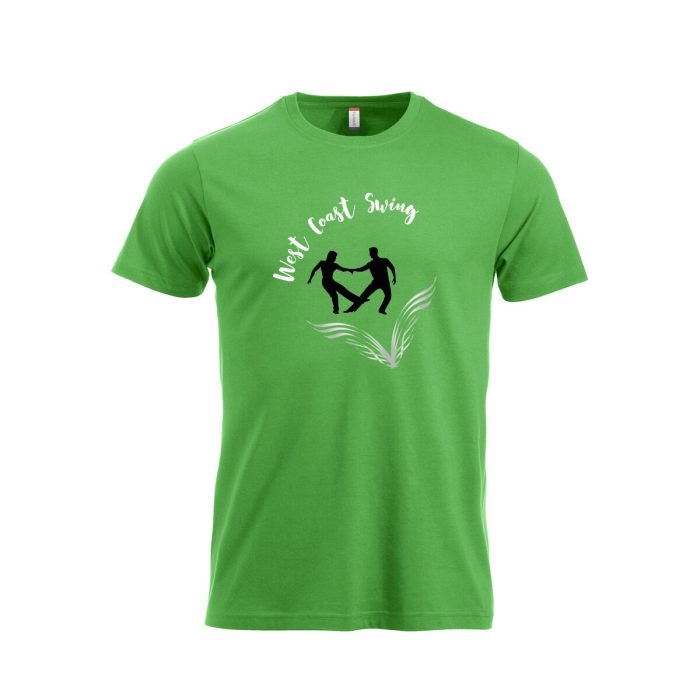 Grön t-shirt med tryck WCS logga på framsida
