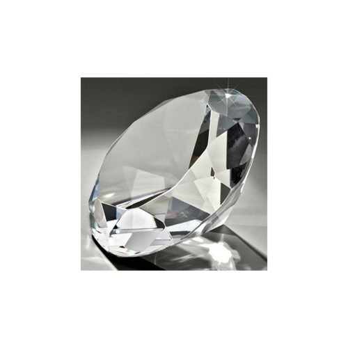 Exklusivt glas med formen som en diamant